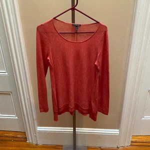 Eileen Fischer Tunic Sweater Salmon PS